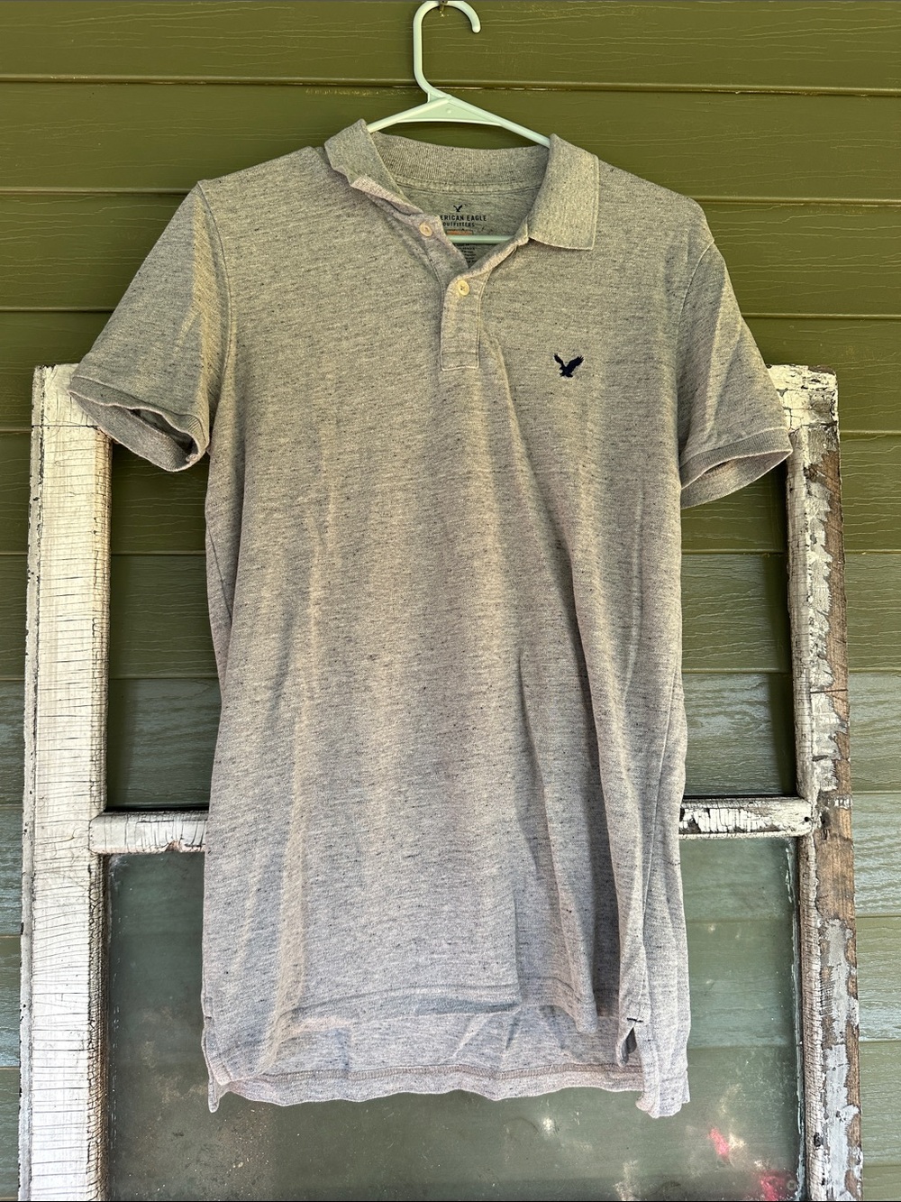 American‎ Eagle Outfitters Heather Gray Men's Polo